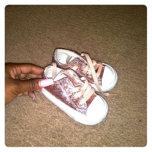 Rose gold converse